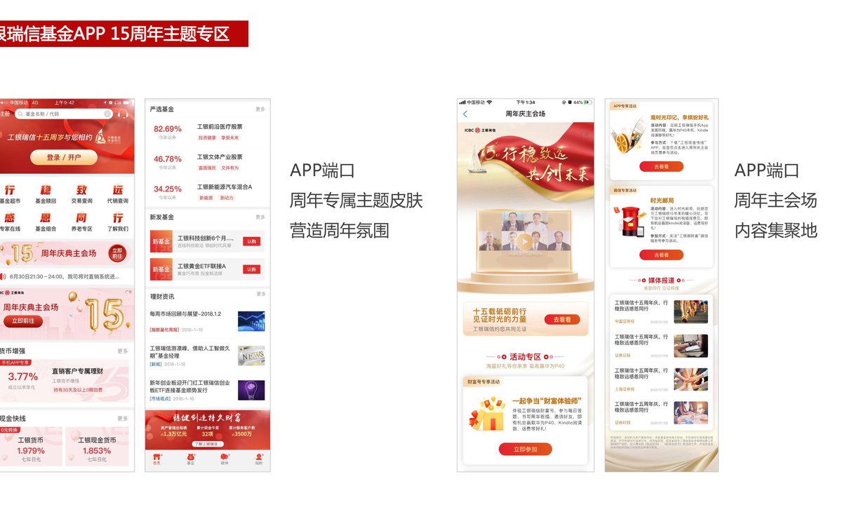 工银瑞信基金APP 15周年主题专区